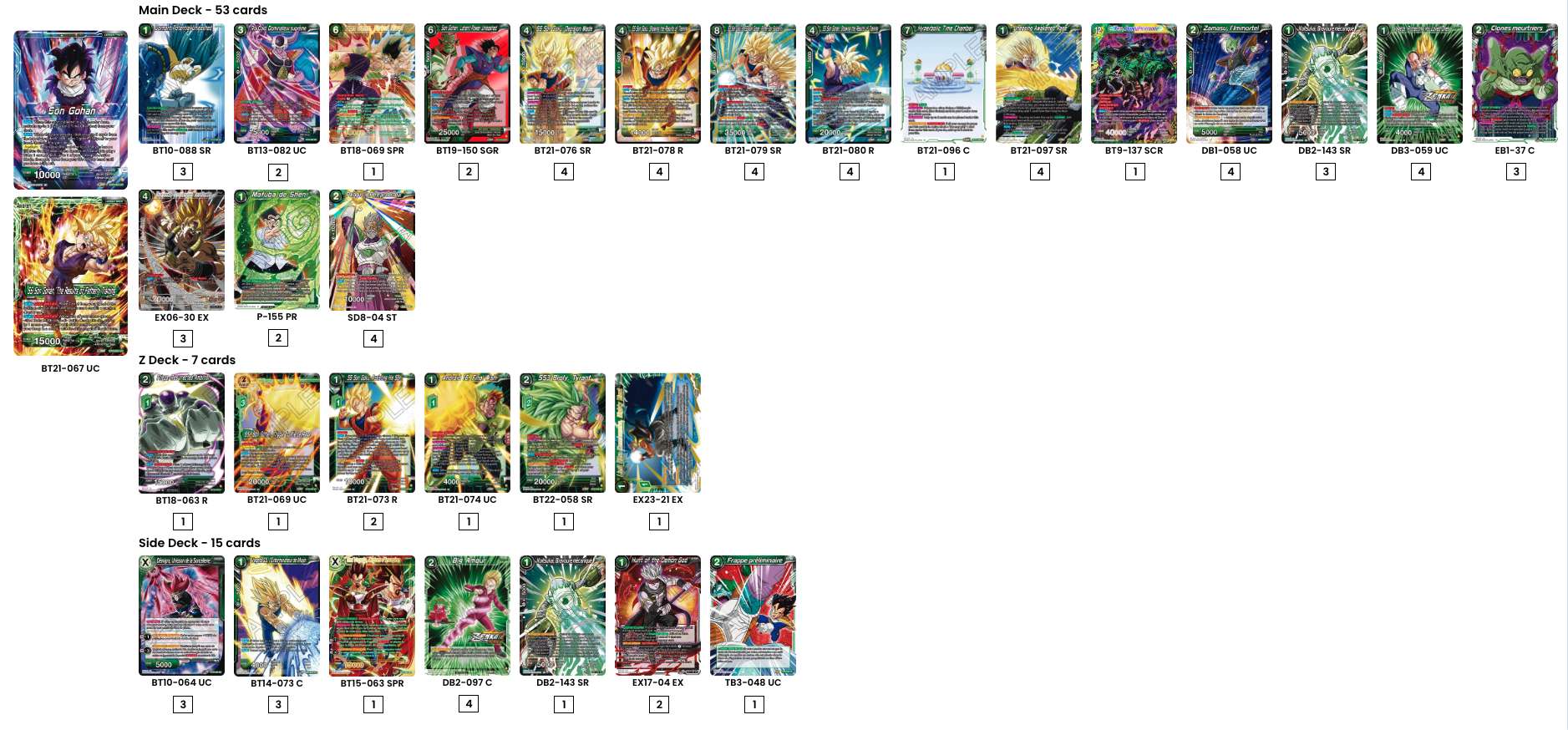 Decklist de Alessandro Graziosi