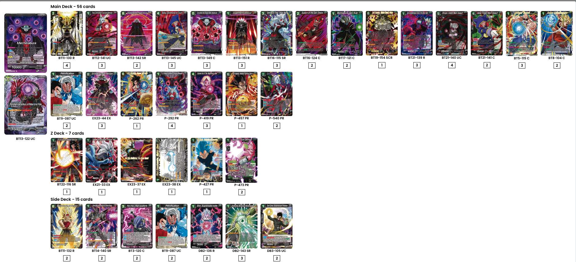 Decklist de Oliver Symonds 