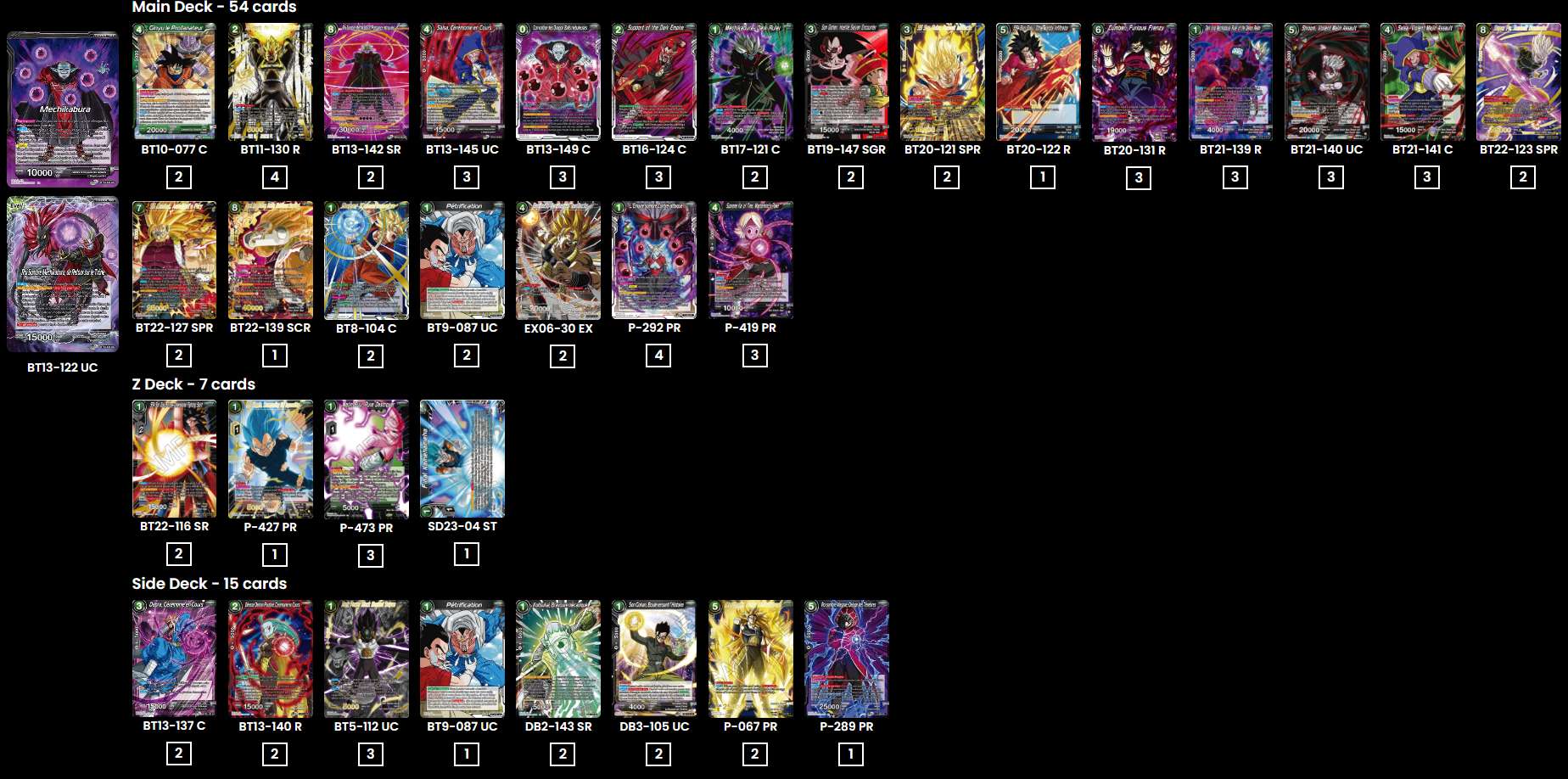 Decklist de Axel Lamoine