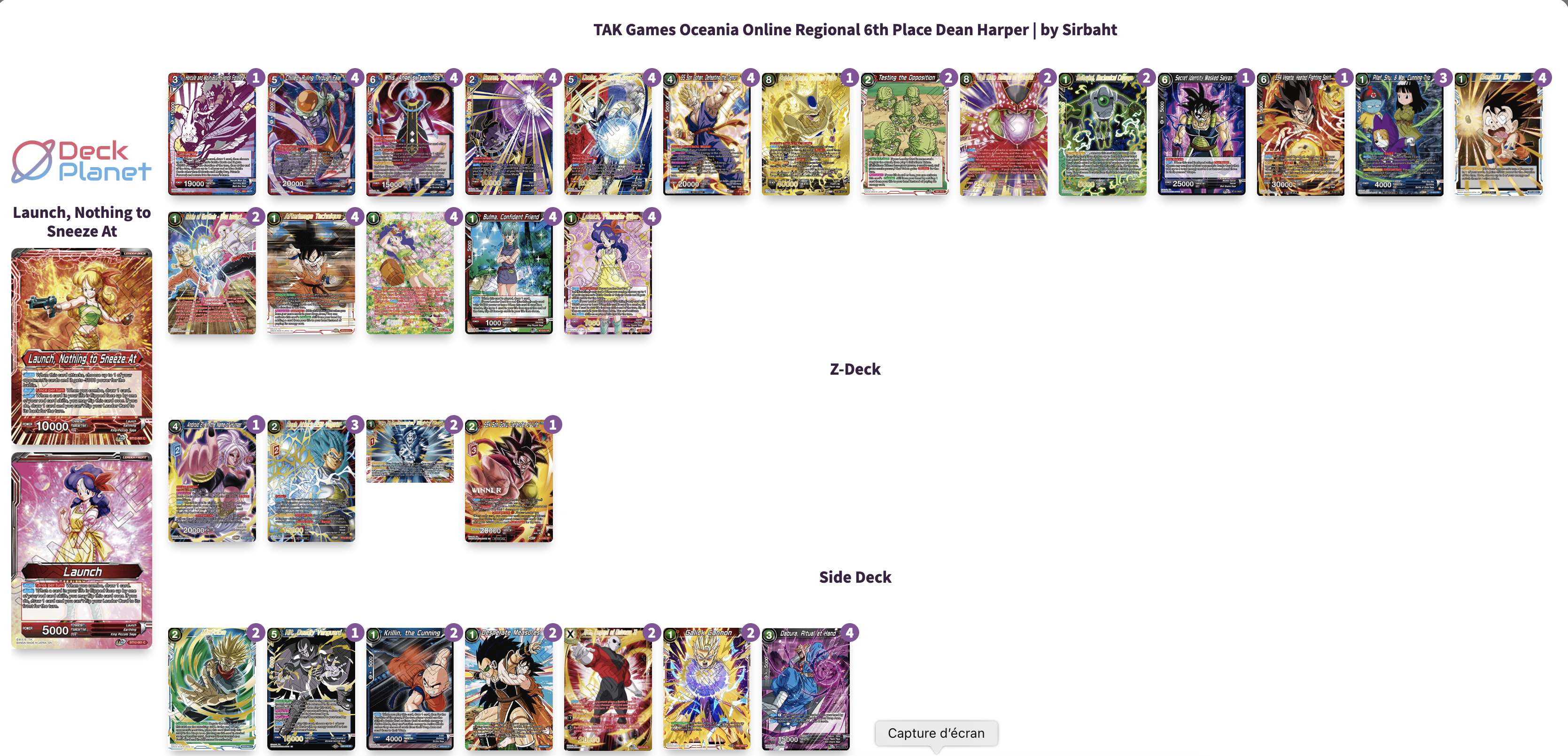 Decklist image · Dean Harper