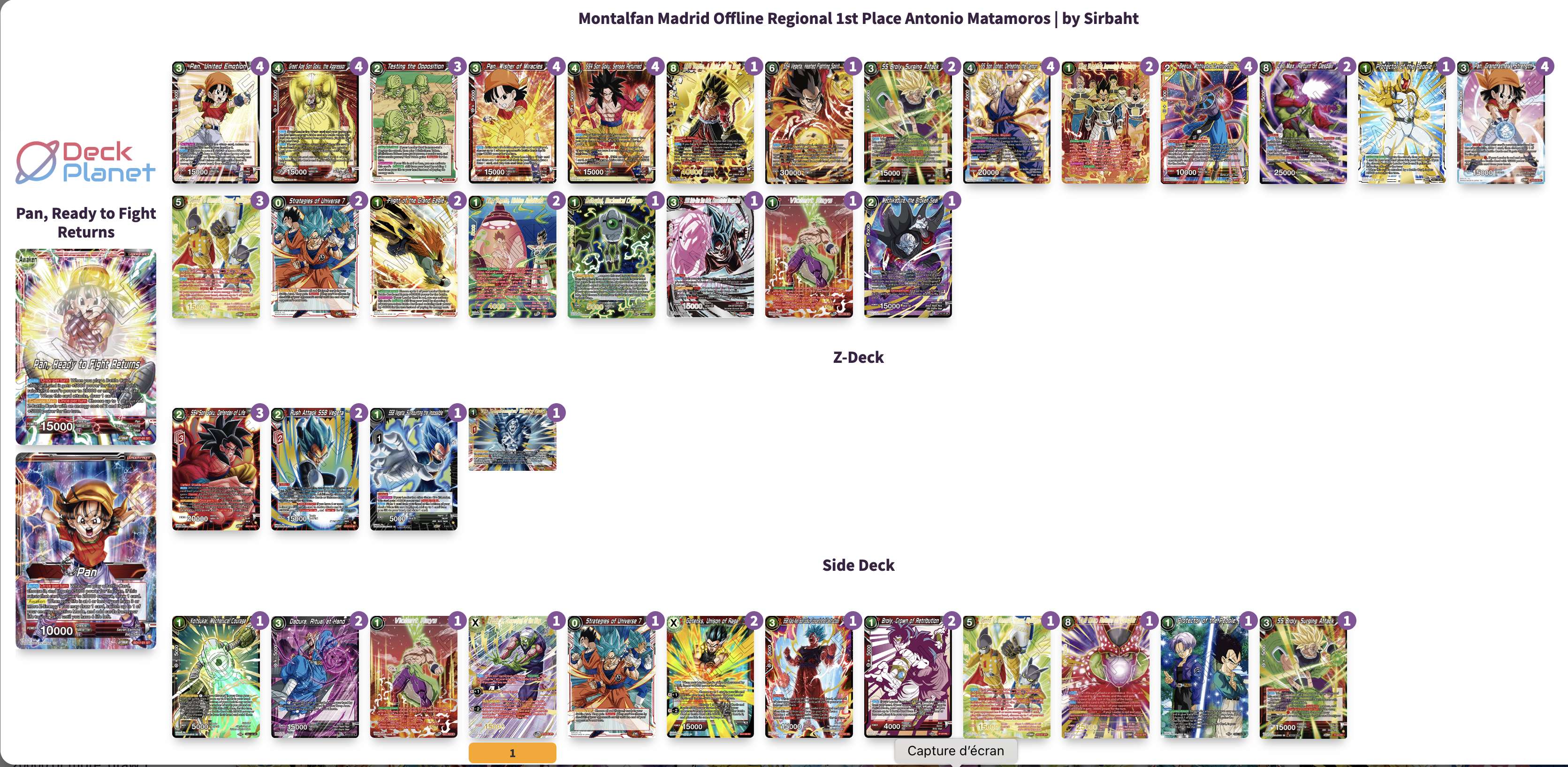 Decklist de Antonio Matamoros Gomez