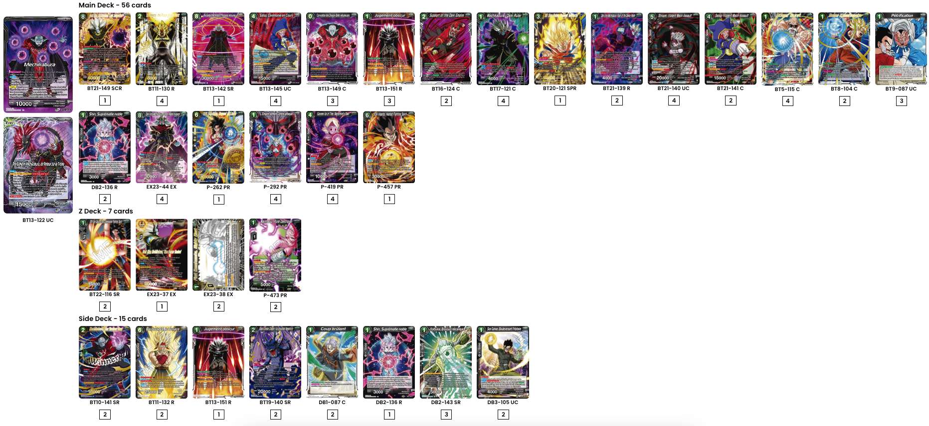 Decklist de Mychal Hawryszko