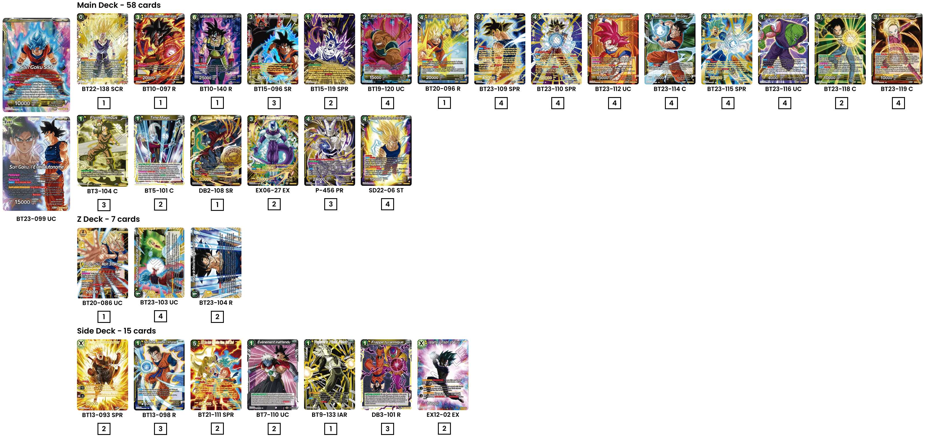 Decklist de Richard Azario