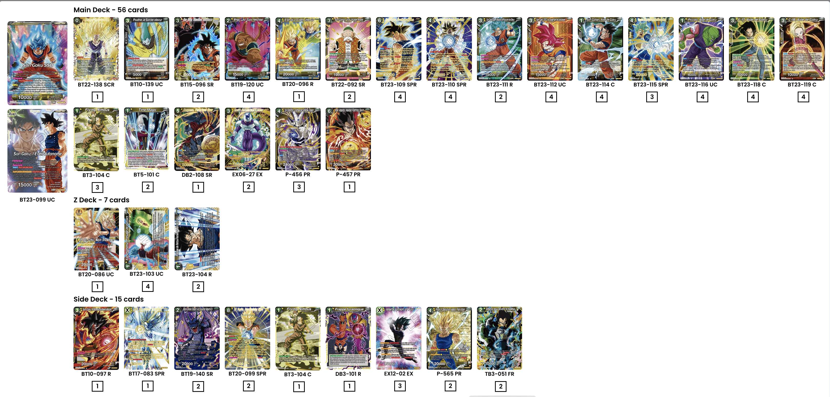 Decklist de Simone Sarcina