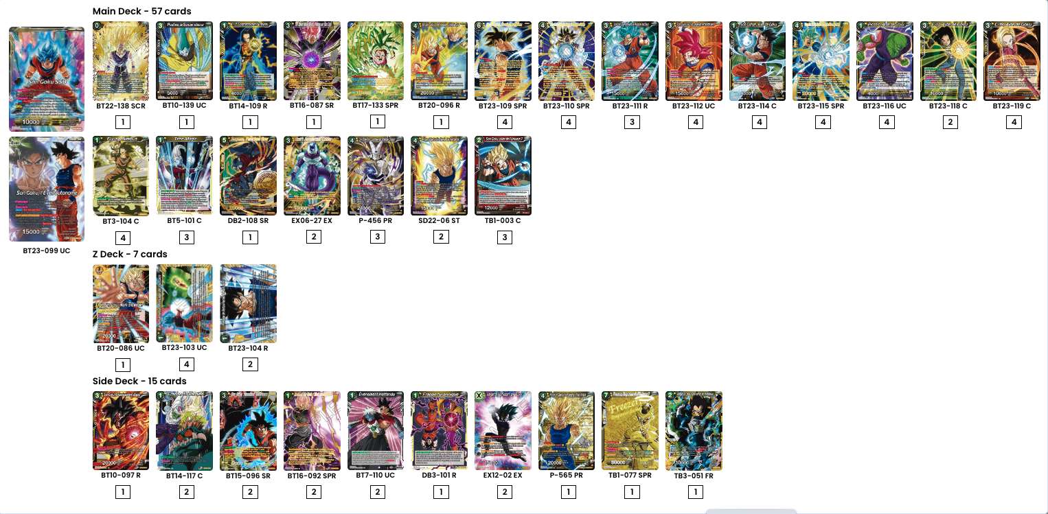 Decklist de Alessandro Graziosi