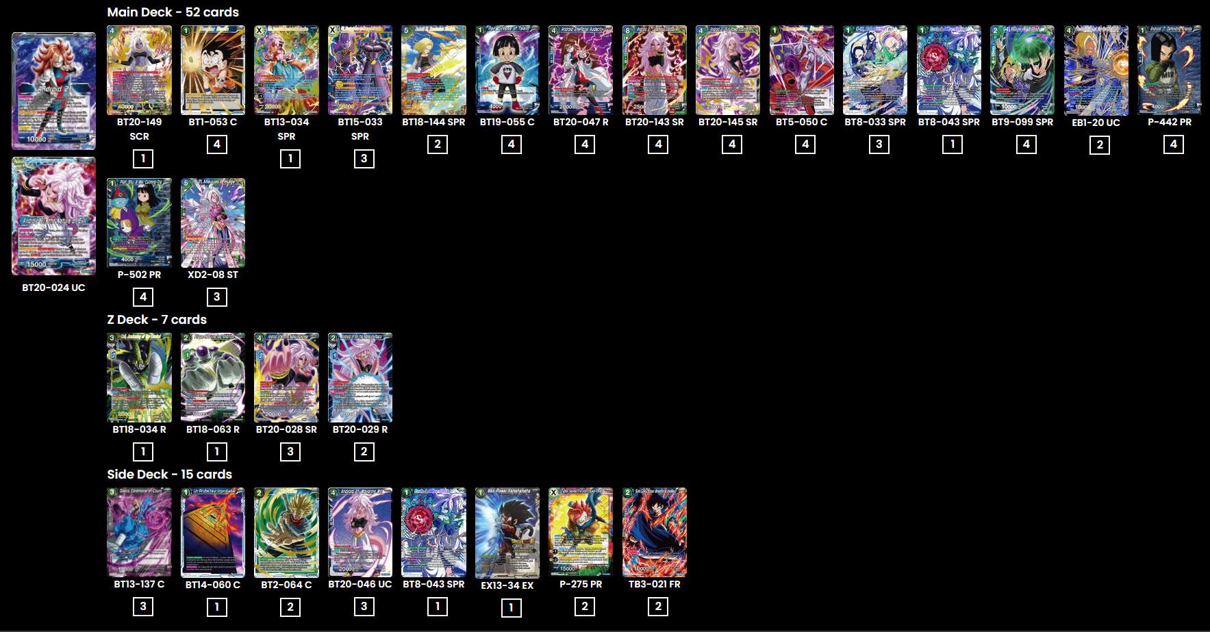 Decklist de William Da Conceicao