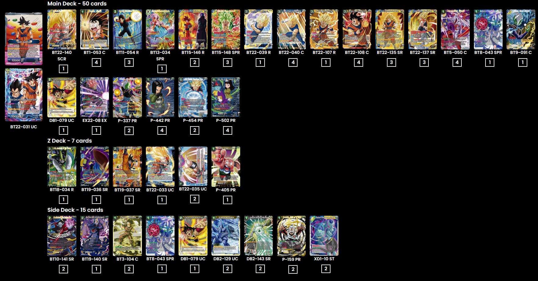 Decklist de Bertrand Pere