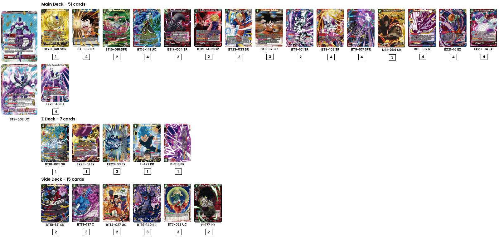 Decklist de Thomas Mergem