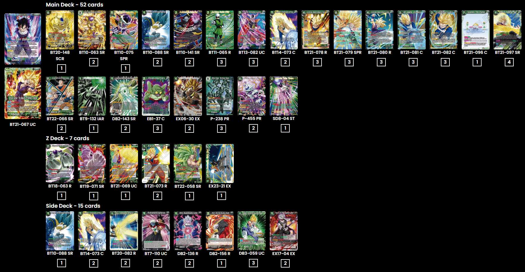 Decklist de Sébastien Brûlon