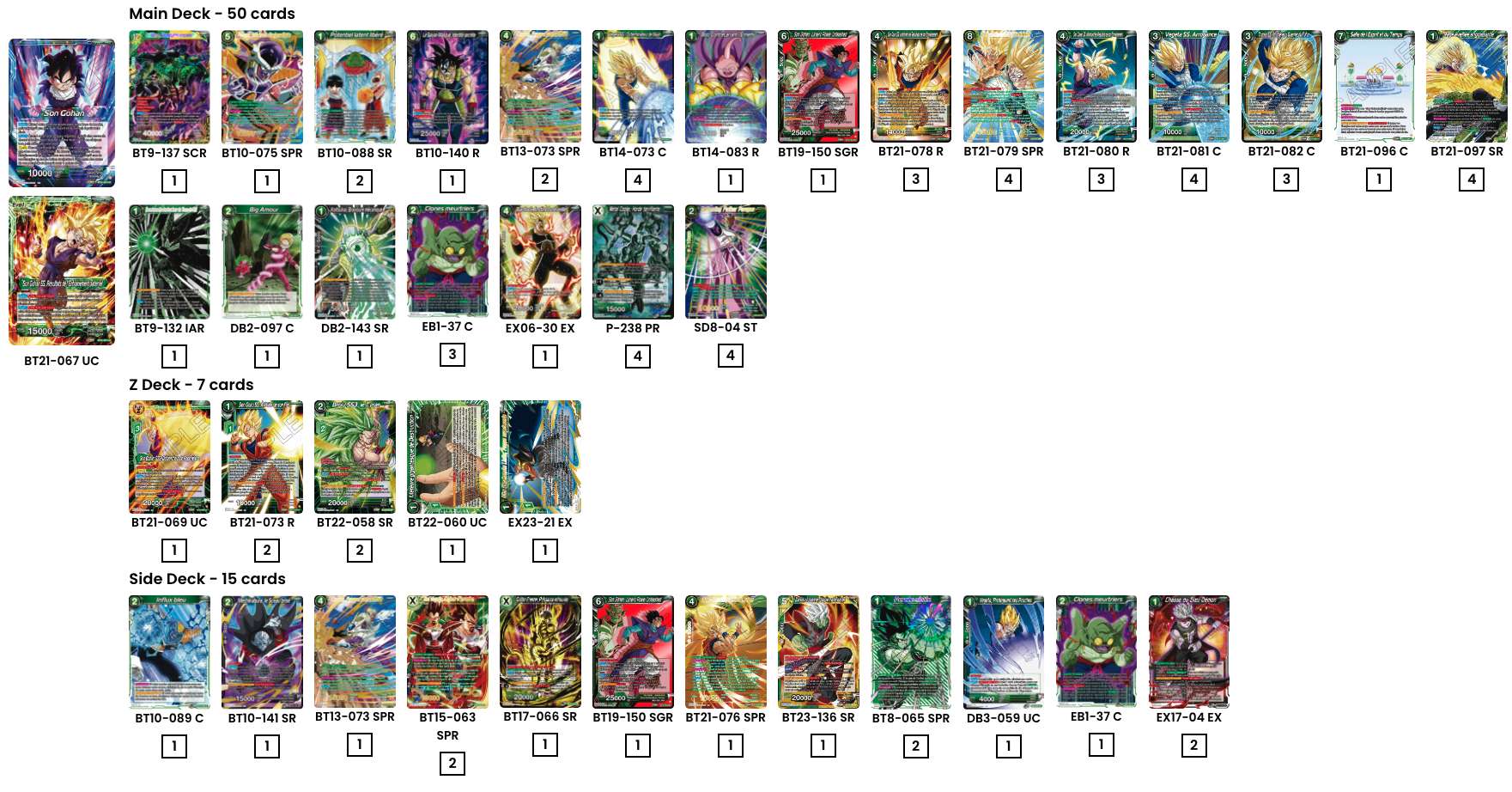 Decklist de Alexandre Campos