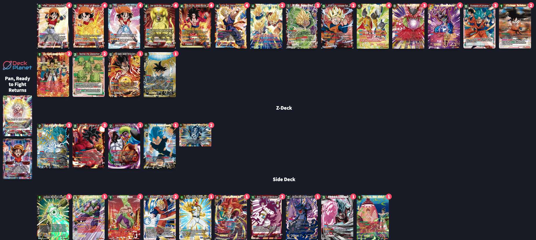 Decklist de Giacomo Boschi