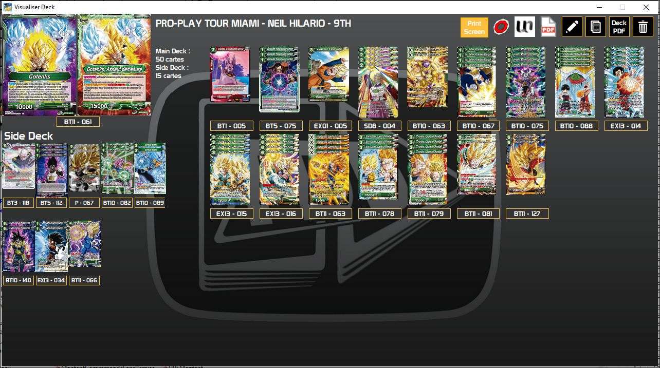Decklist de Neil Hilario