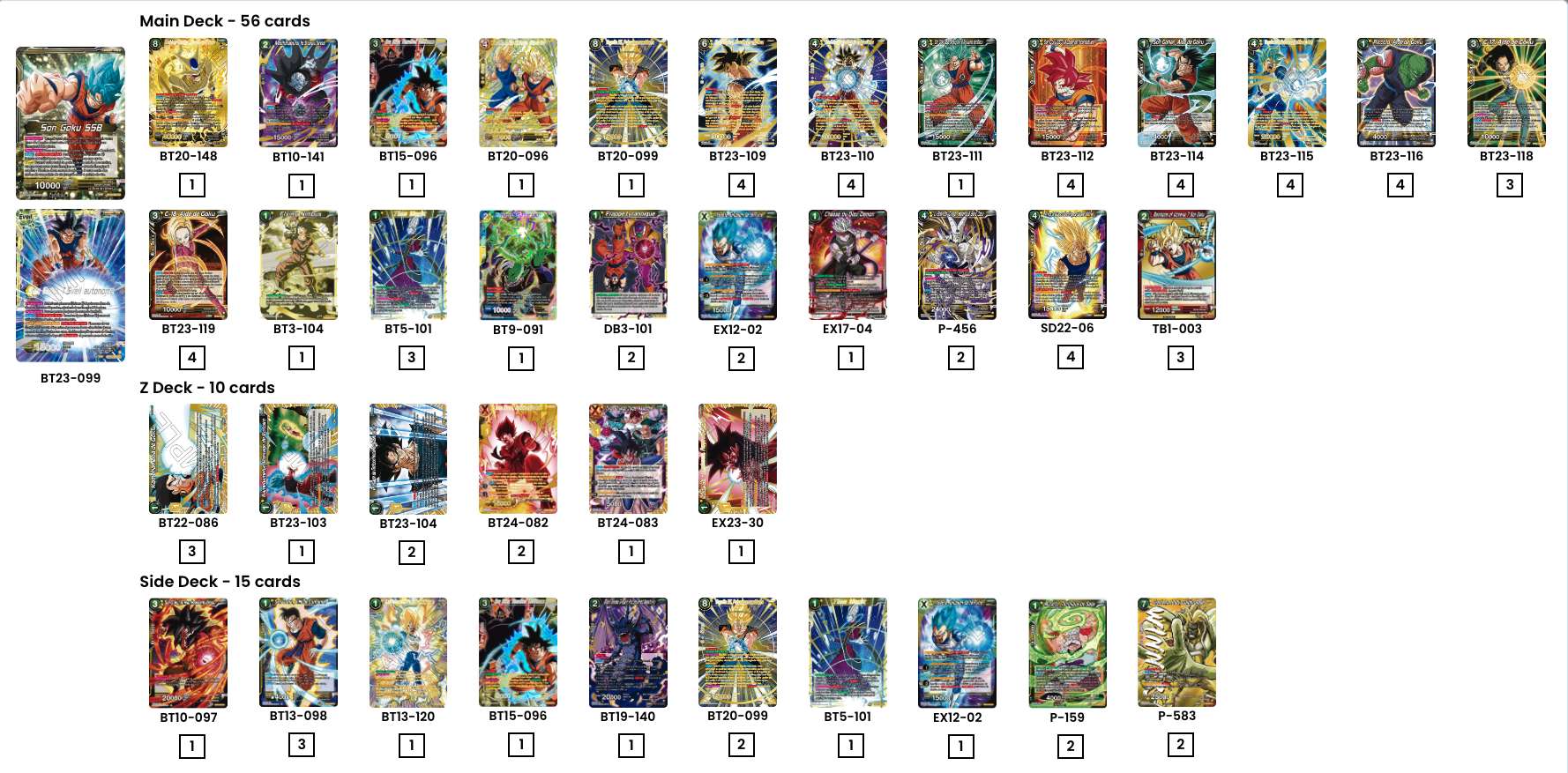 Decklist de Alexandre Campos