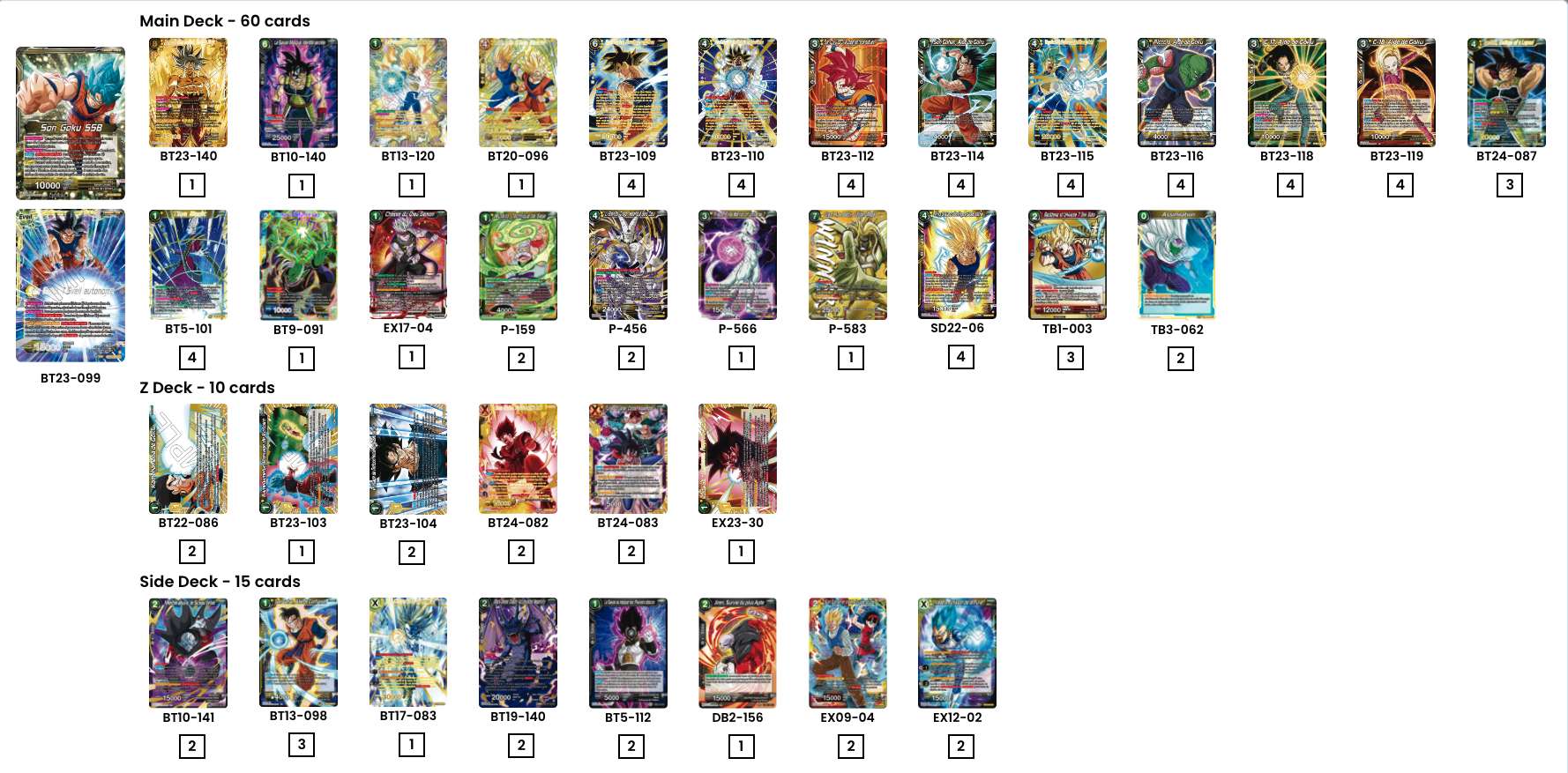 Decklist de Jerome Vouilloz