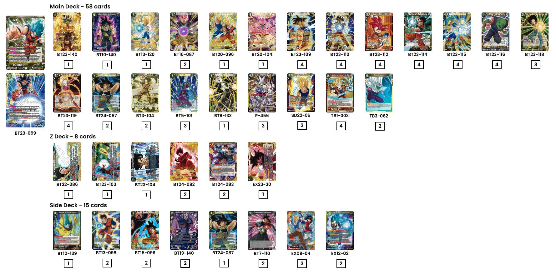 Decklist de Kristopher Esposito