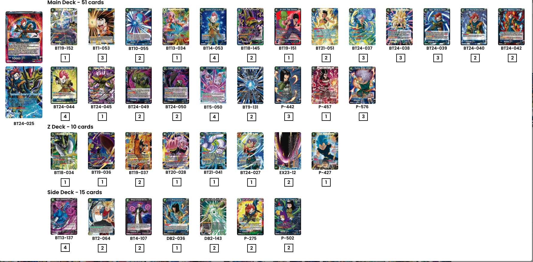 Decklist de Jared Lopez