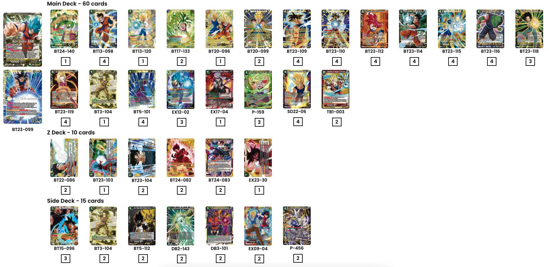 Decklist de Braulmach