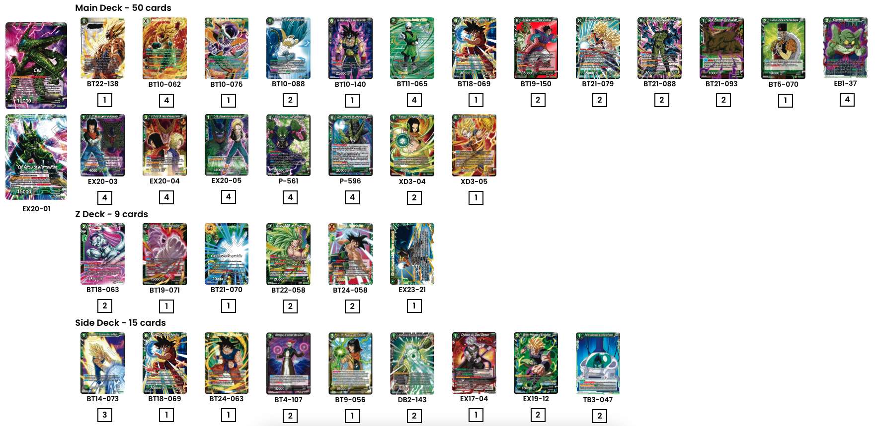 Decklist de Jean-Philippe Caluwaert