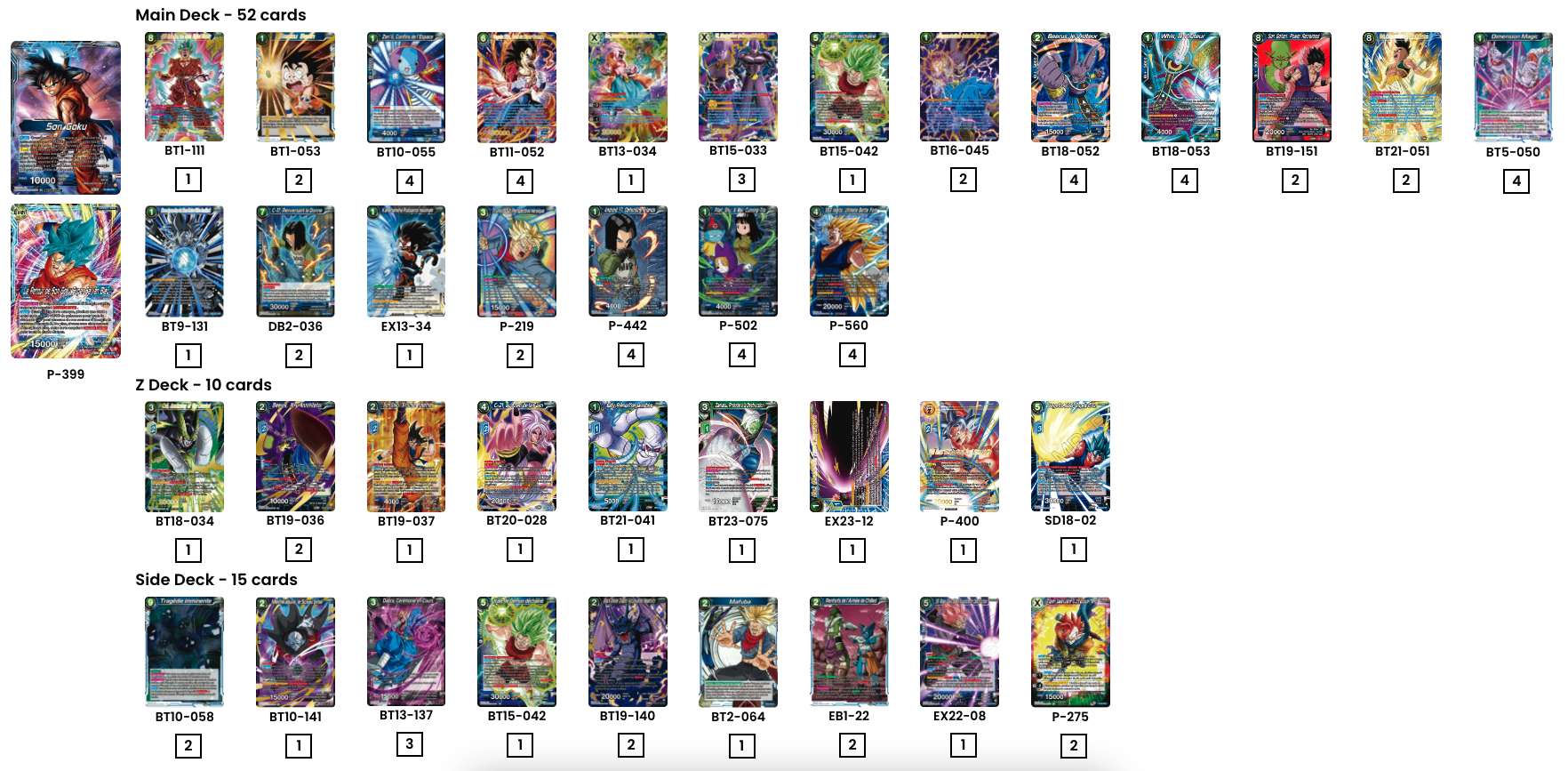 Decklist de Alexis Lenclud