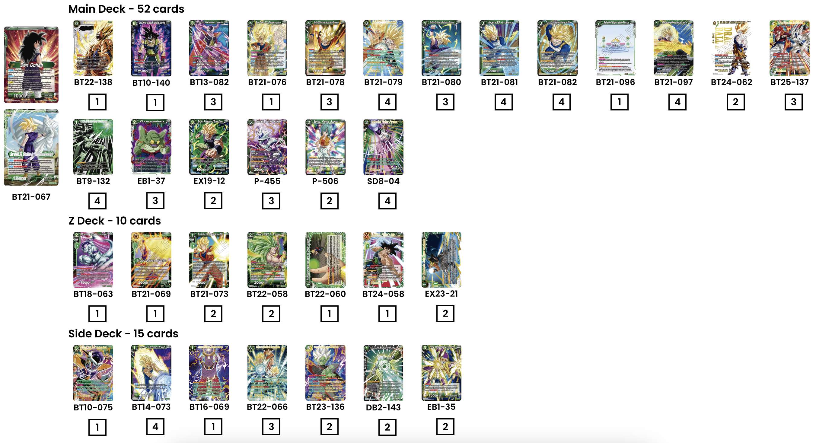 Decklist de Robert Rietze