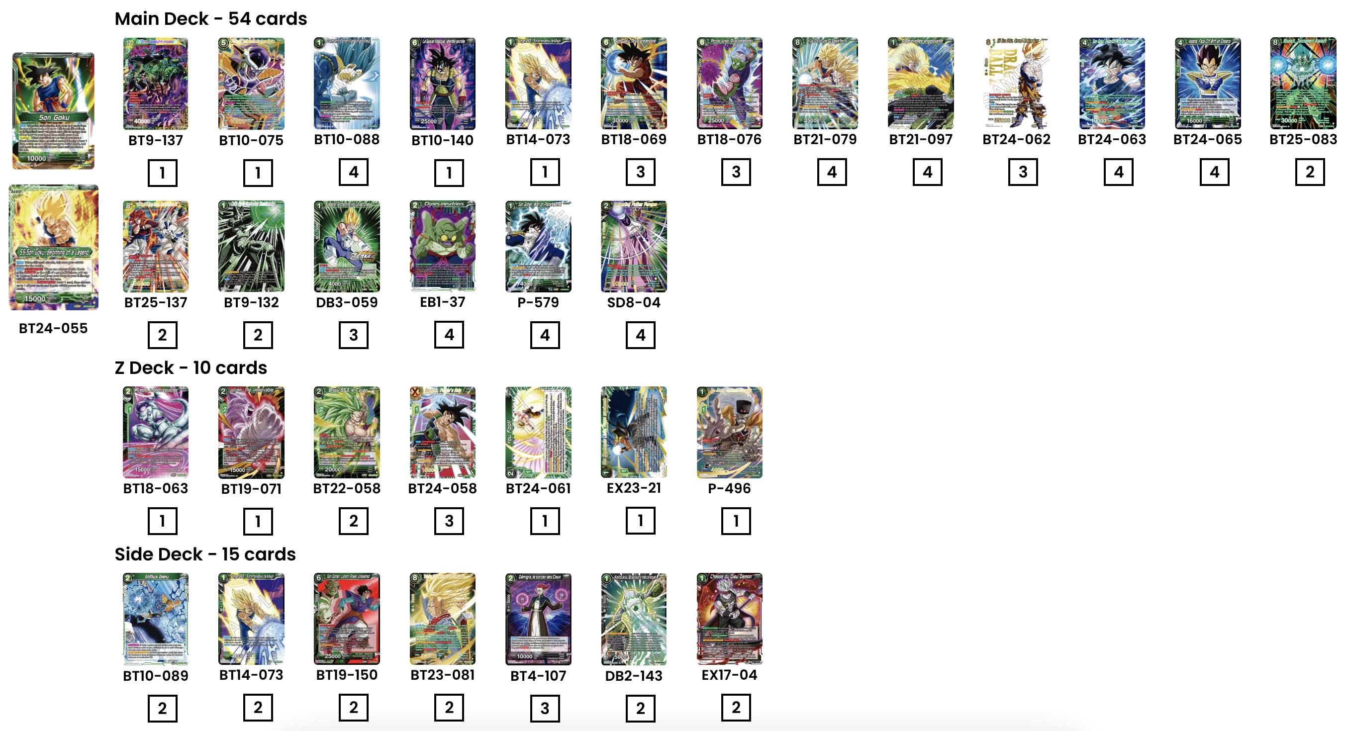 Decklist de Faysal Mensur