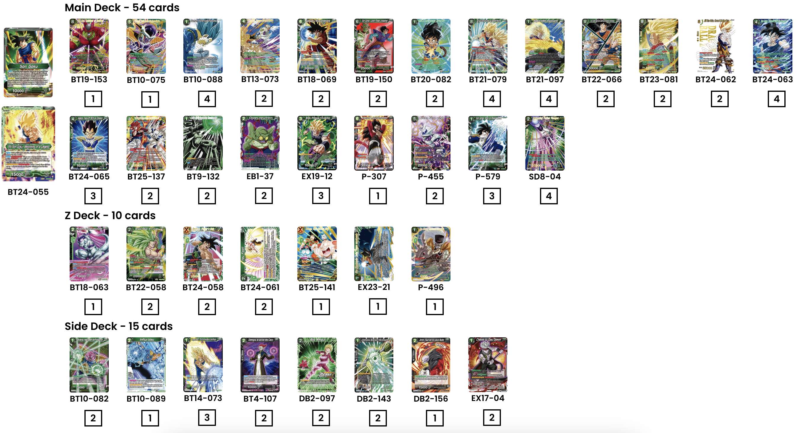 Decklist de Derek White