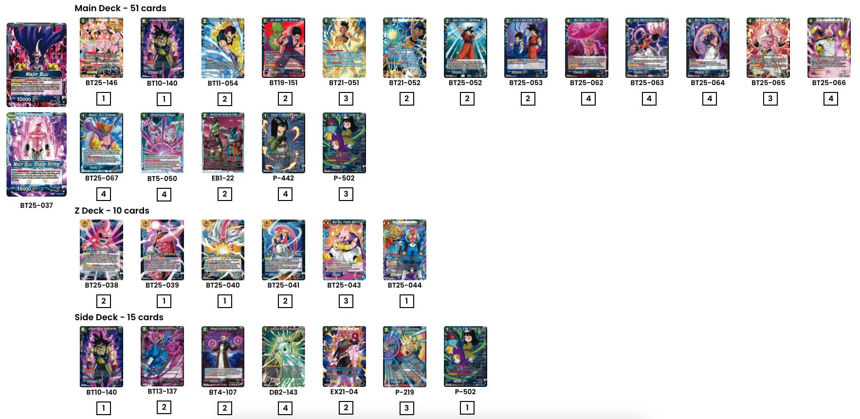 Decklist de Jordy