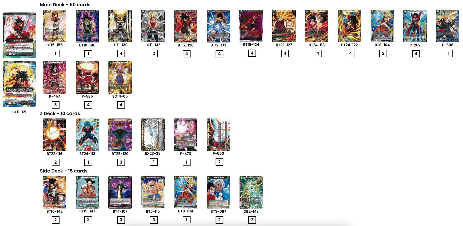 Decklist de Alex Foufelle