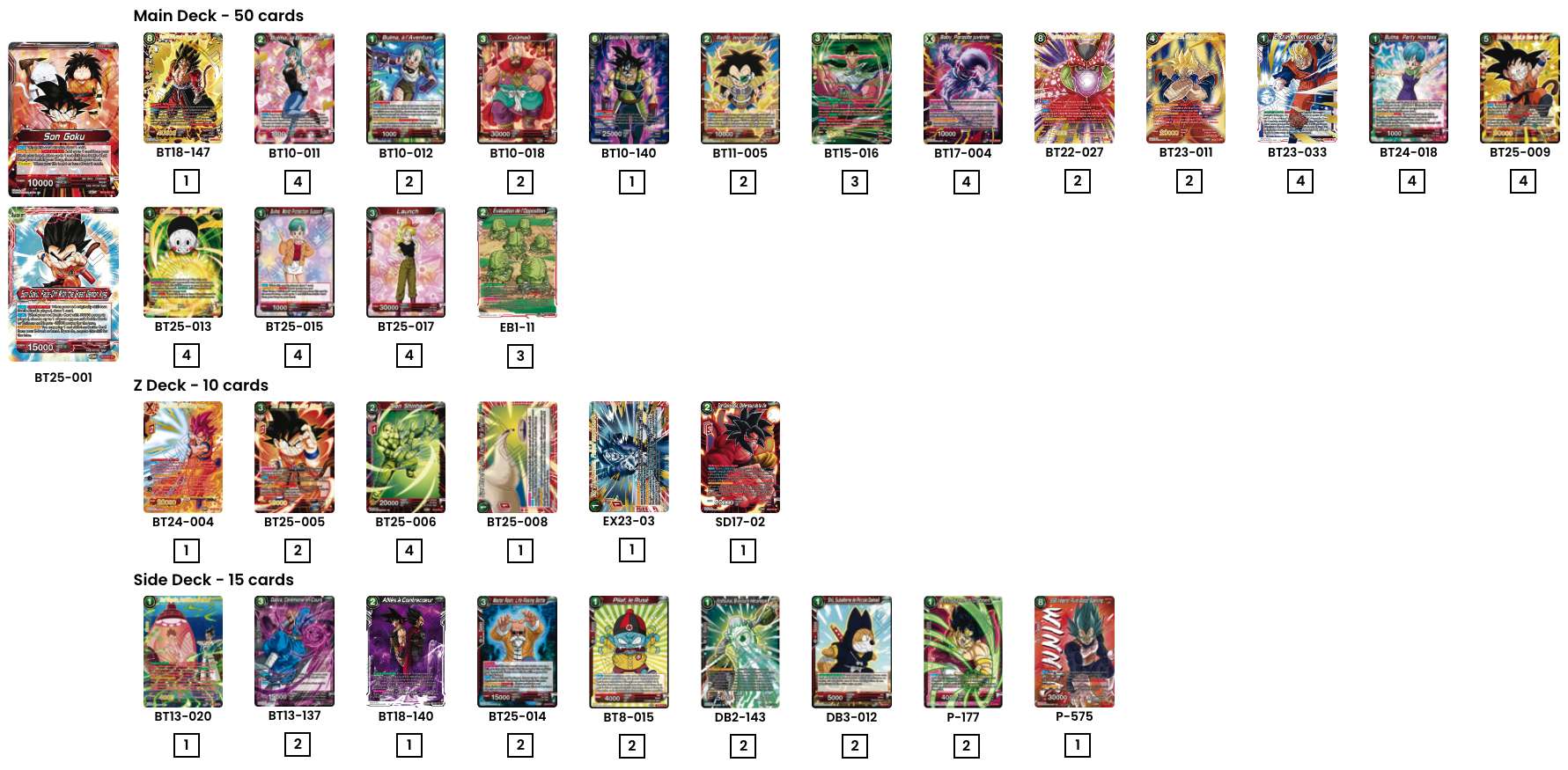 Decklist de Infamous