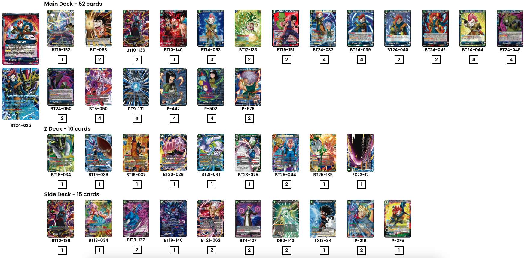 Decklist de Mehdi Ben Brahim