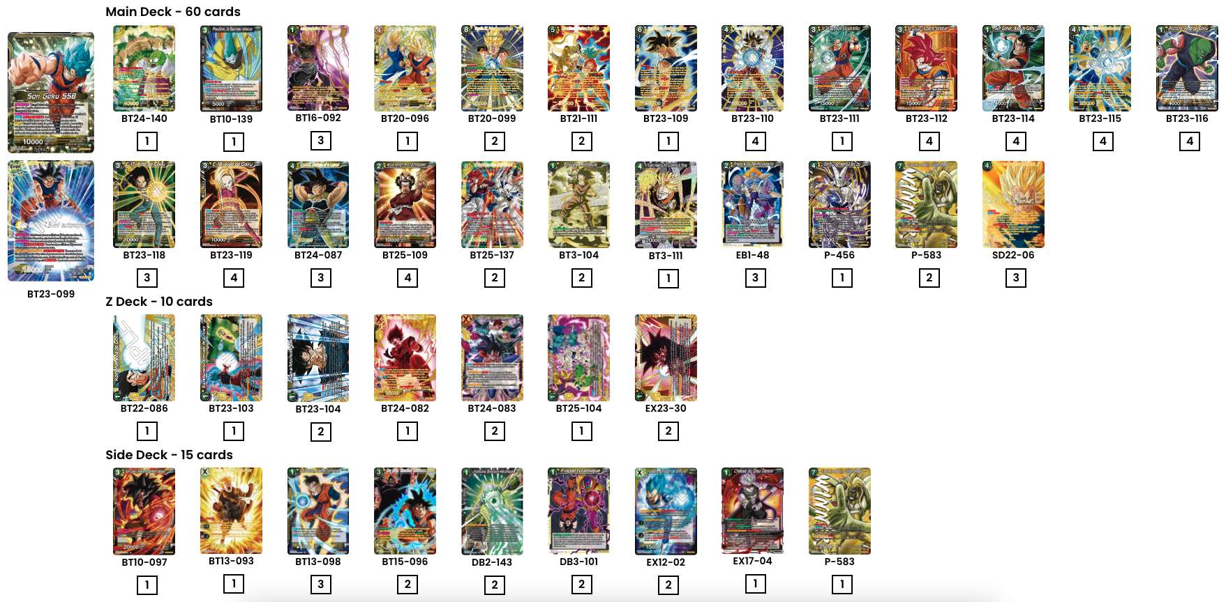 Decklist de Jamaal Hart