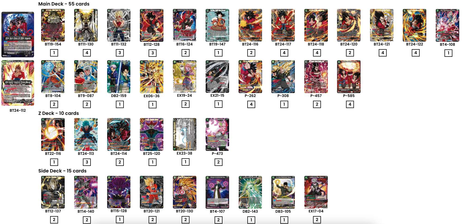 Decklist de Jari Sague