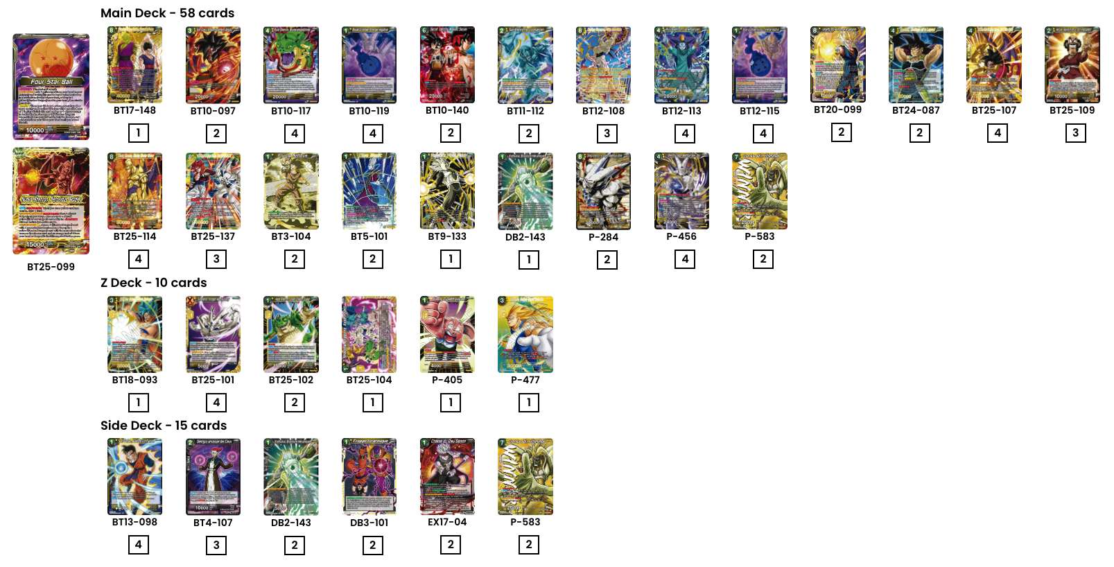 Decklist de Bryan Samuel