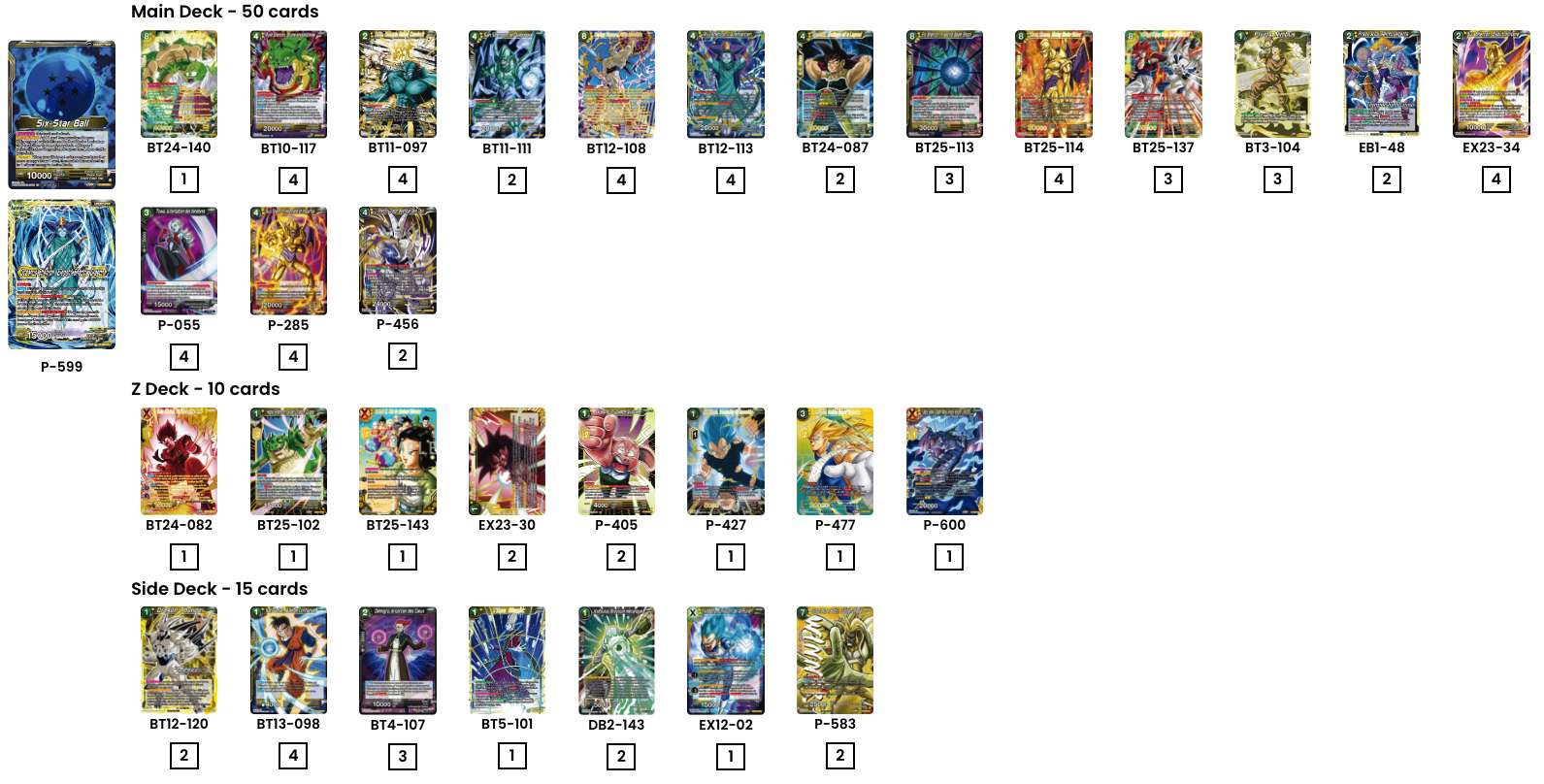 Decklist de Srieger803