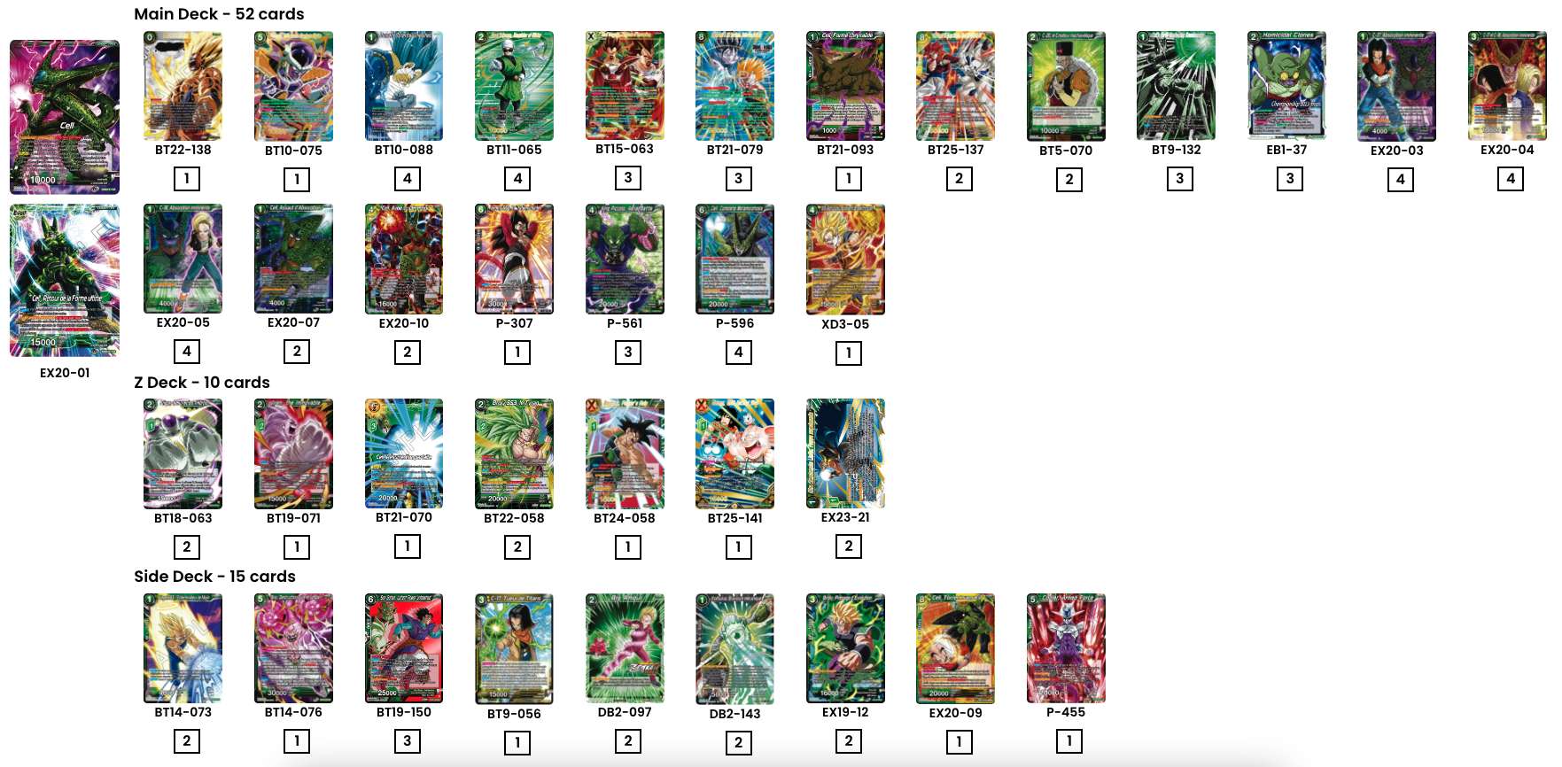 Decklist de Mirco Bottcher