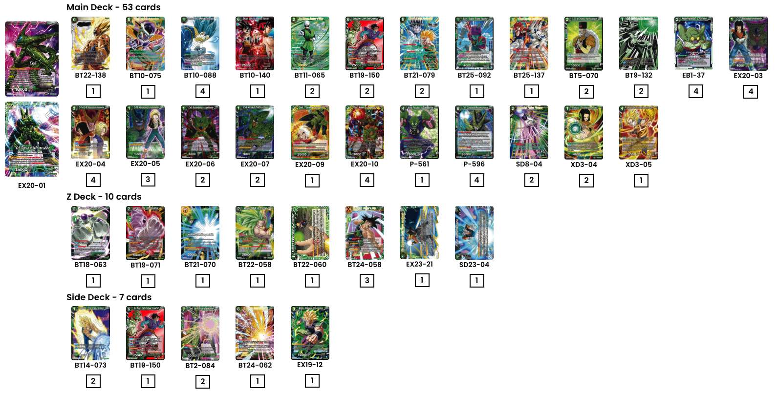 Decklist de Allen Lu