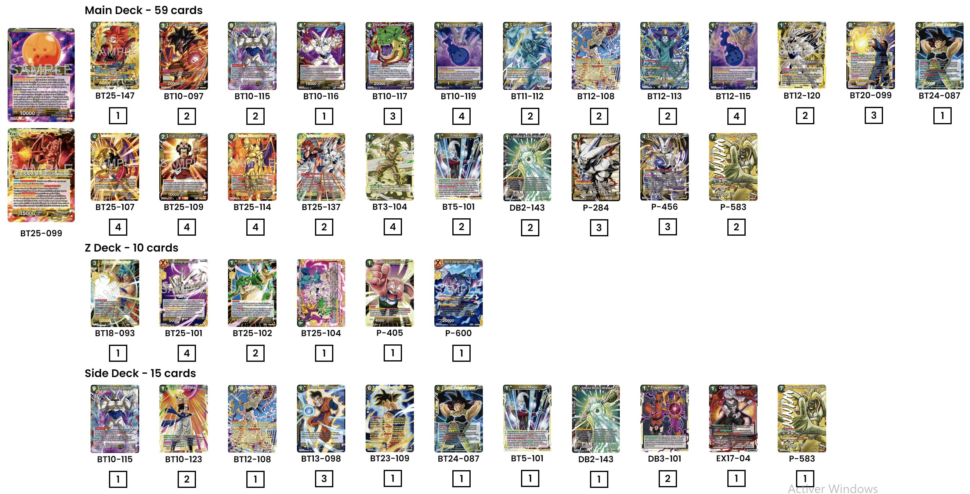 Decklist de Alex Foufelle