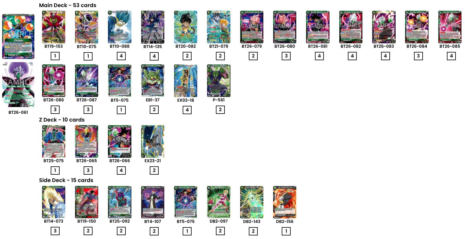 Decklist de Jose Casaro