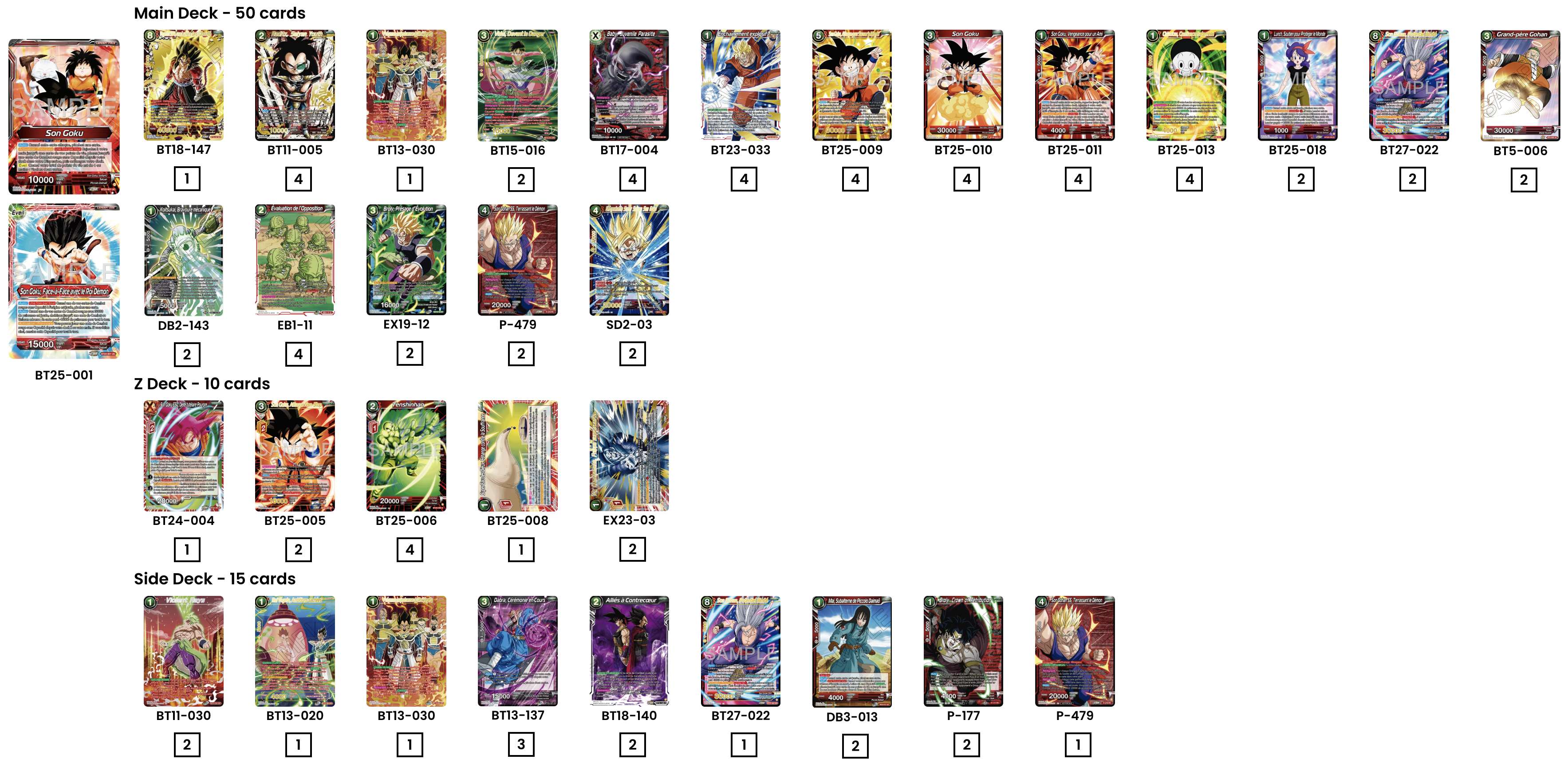 Decklist de Léo Maubant