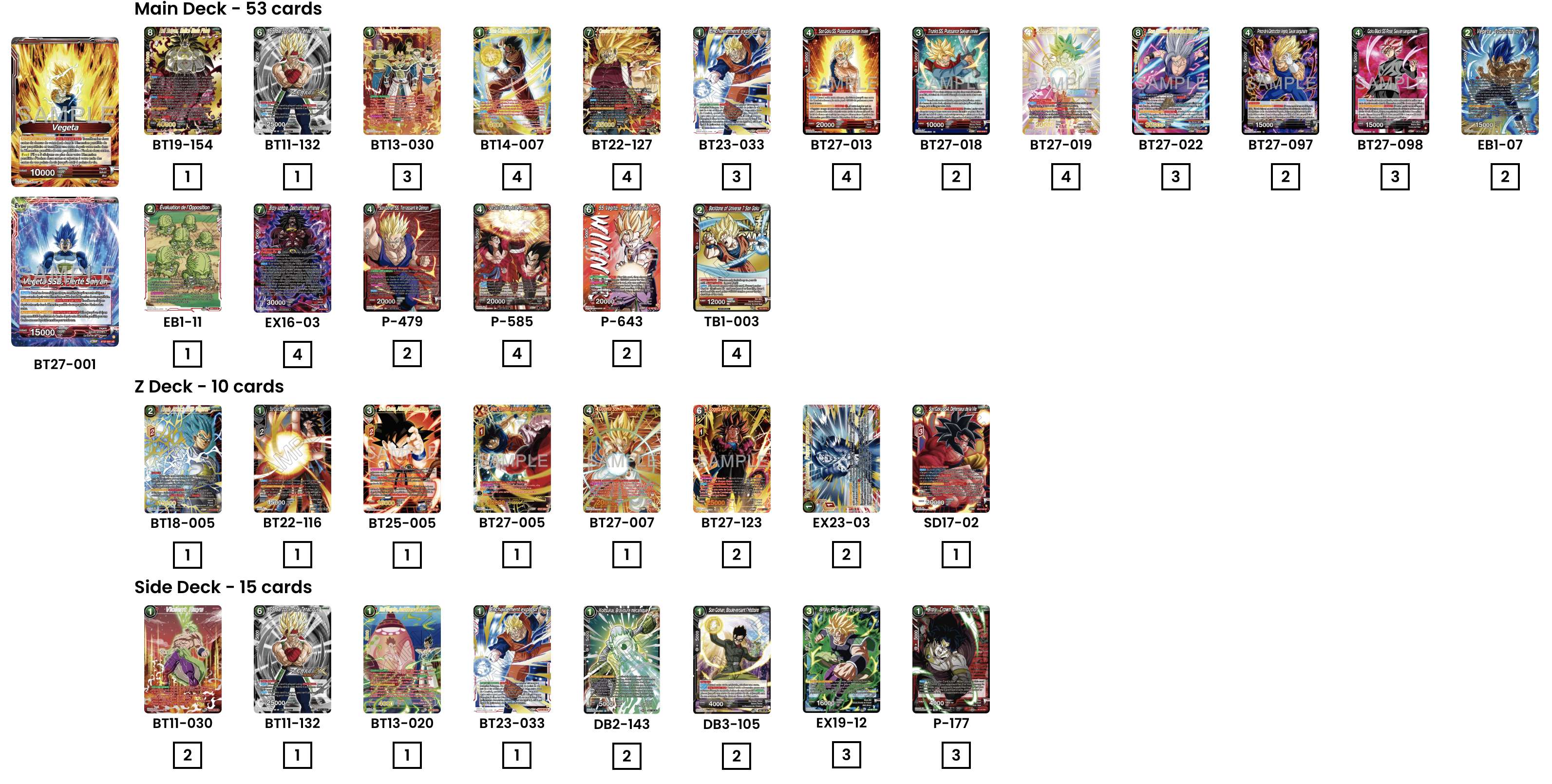 Decklist de Alexis Lenclud