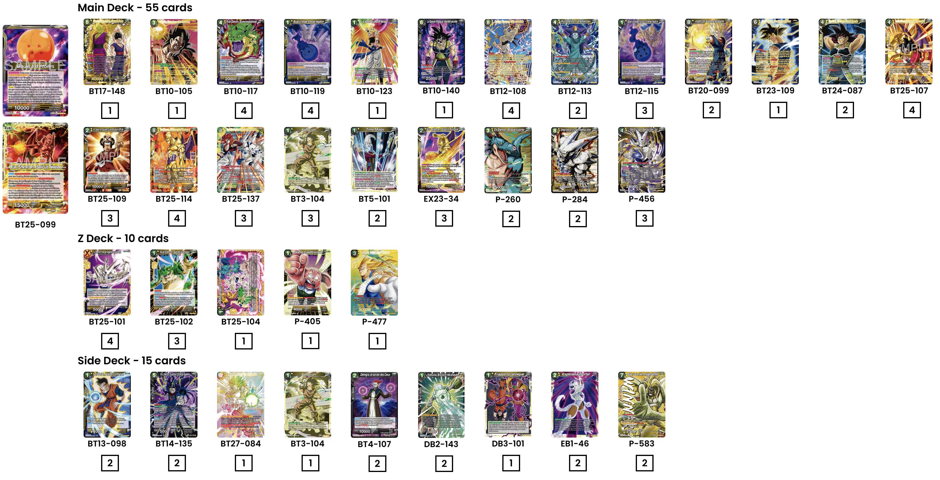 Decklist de Thomas Ormansay