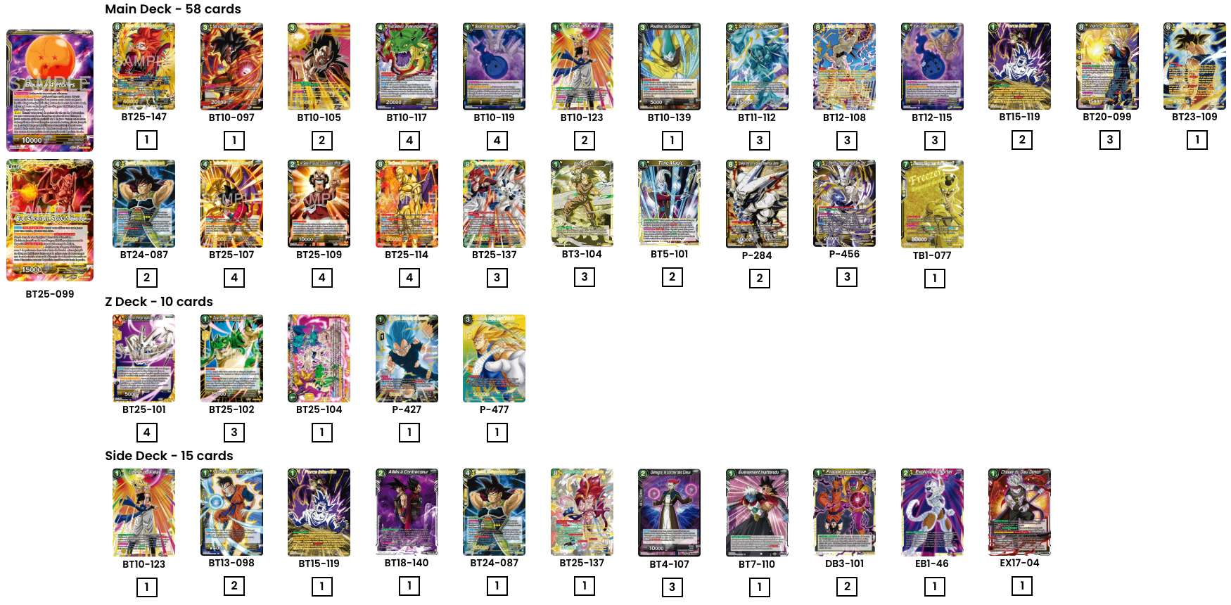 Decklist de David Vargas