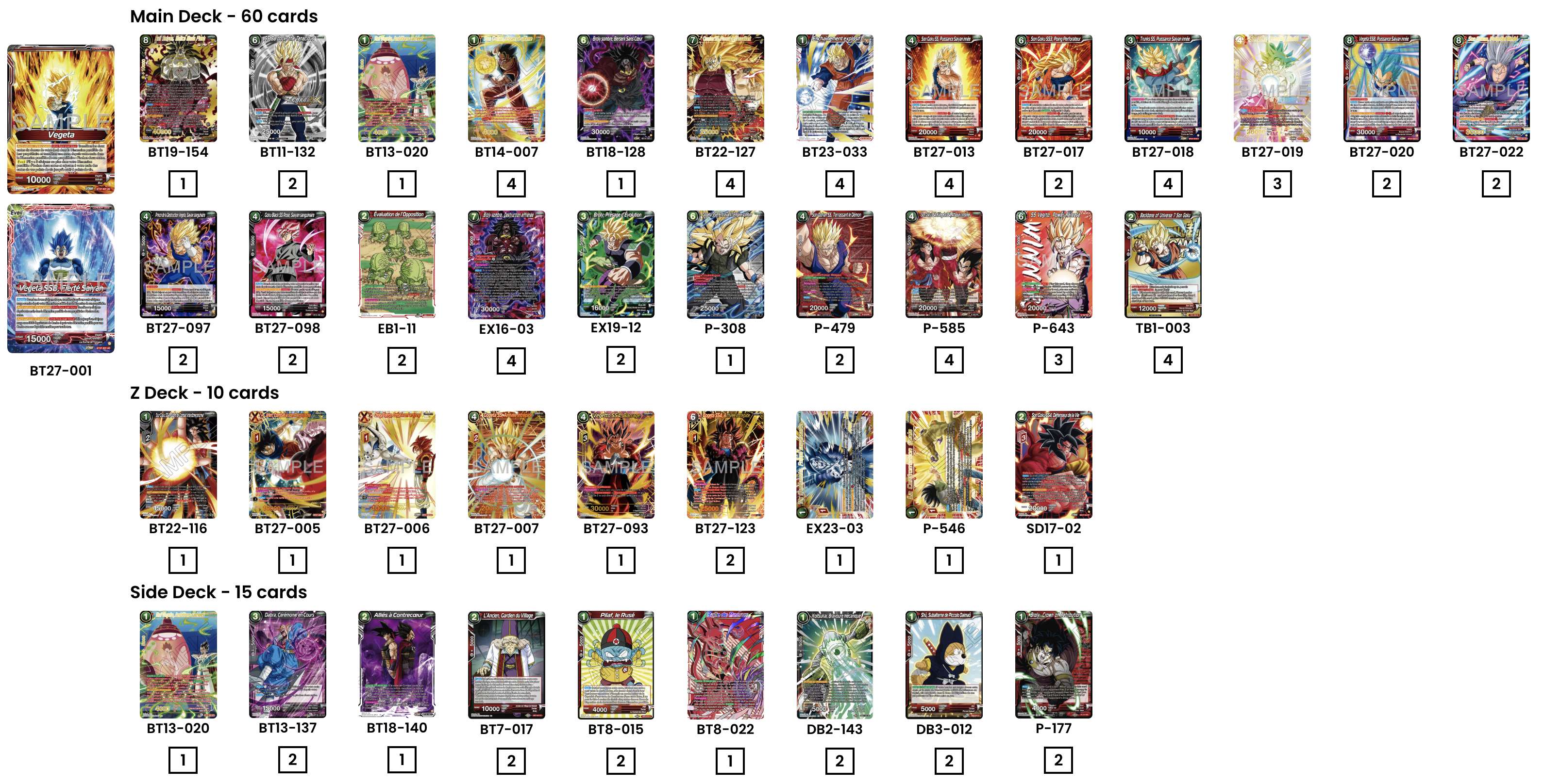 Decklist de George