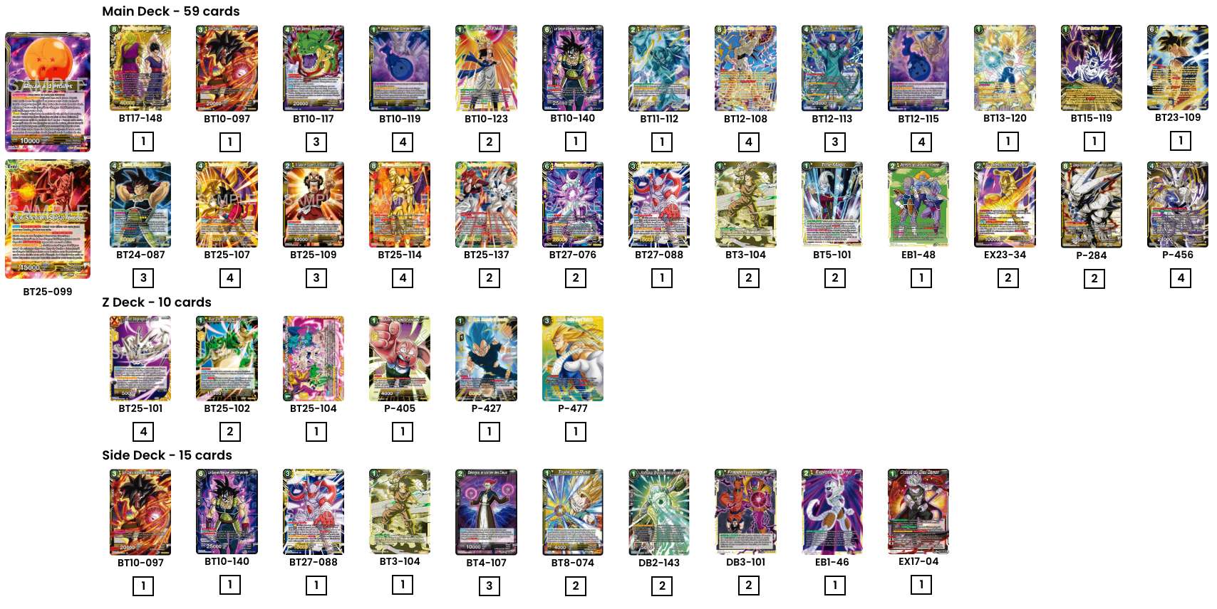 Decklist de Bryan Samuel