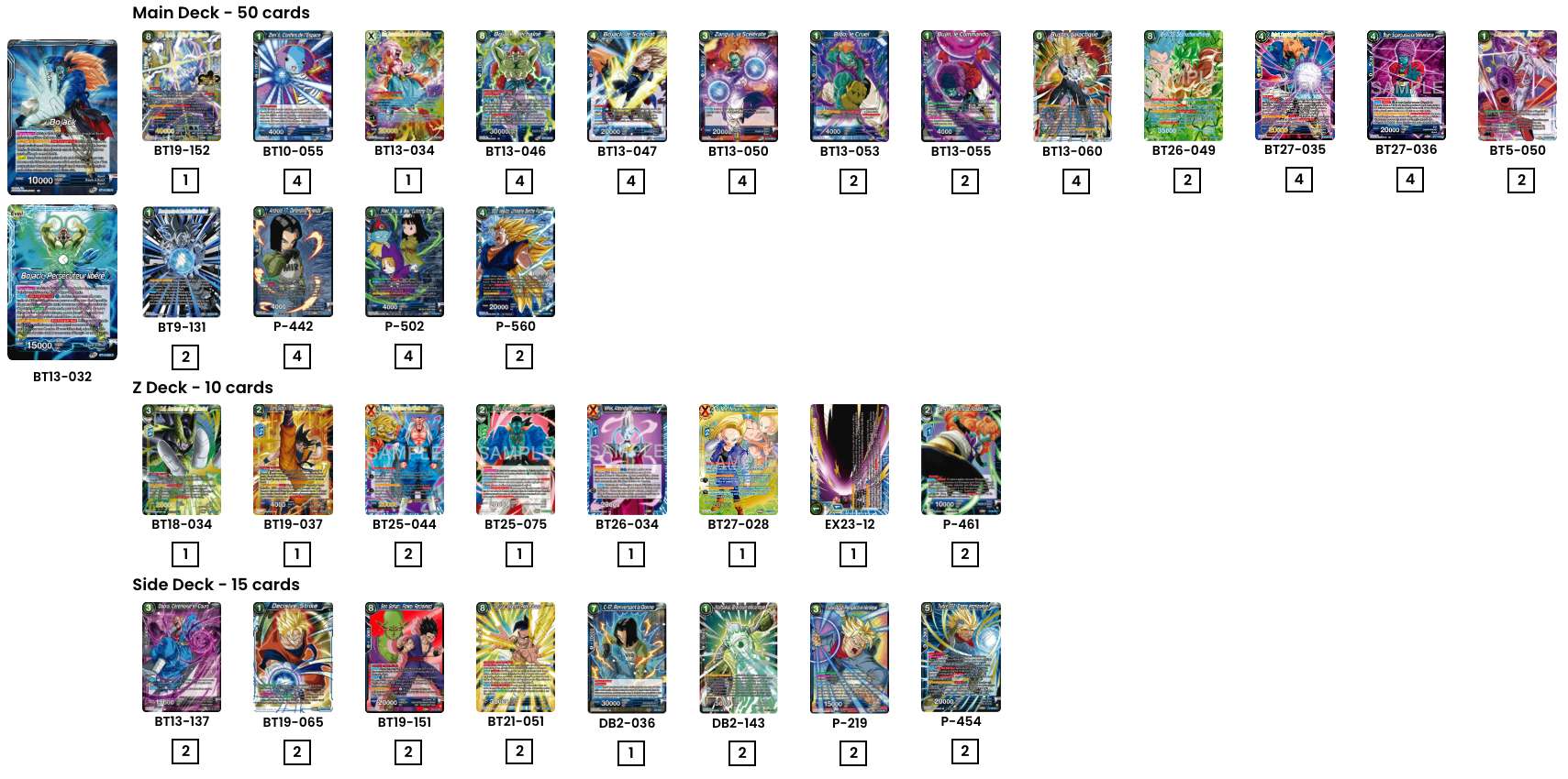 Decklist de Daniel Dalbey