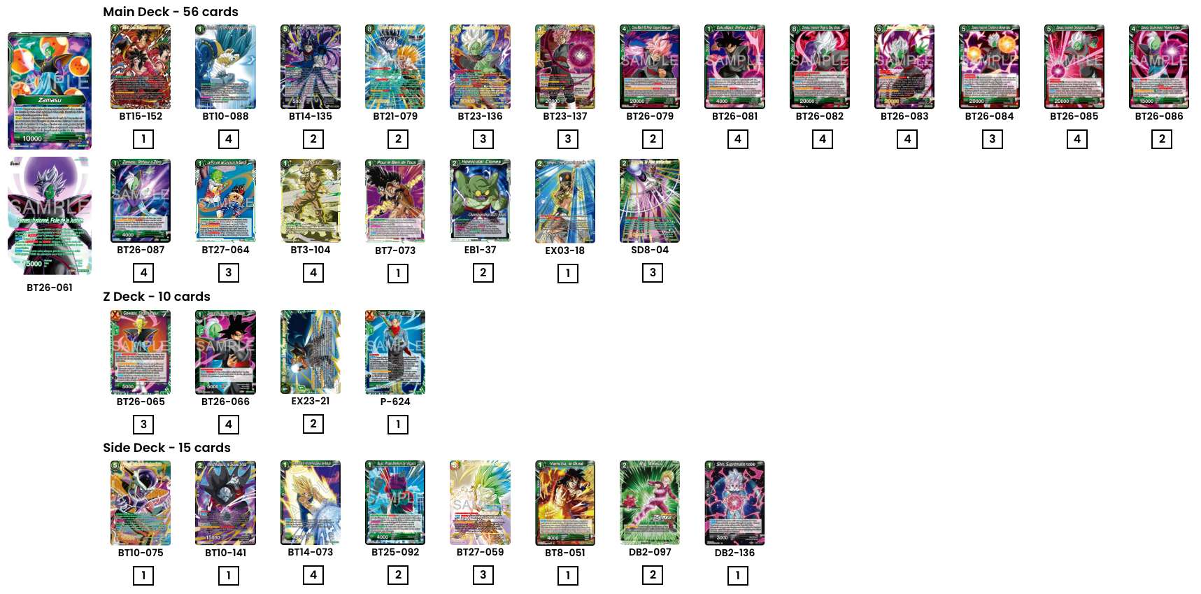 Decklist de Christopher Hay