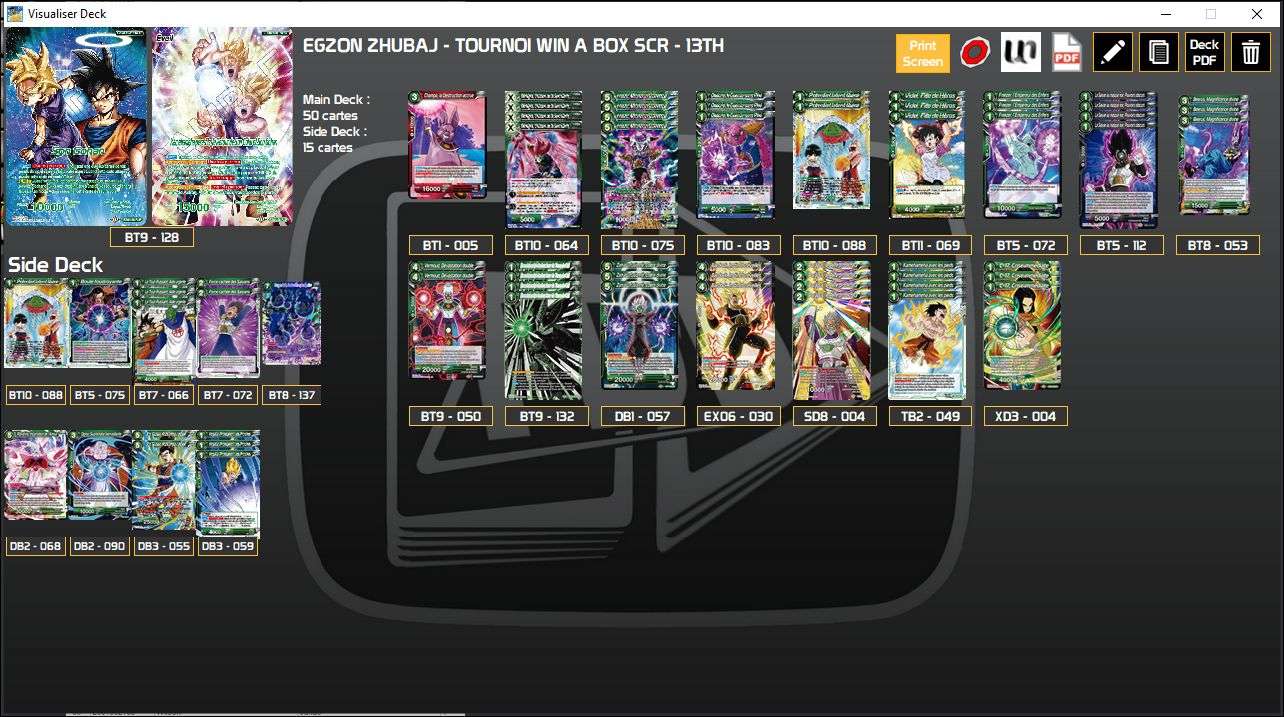 Decklist de Egzon Zhubaj