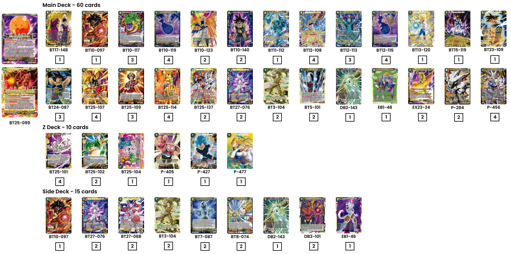 Decklist de Bryan Samuel