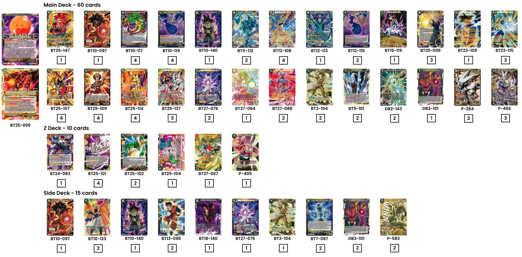 Decklist de Reikio