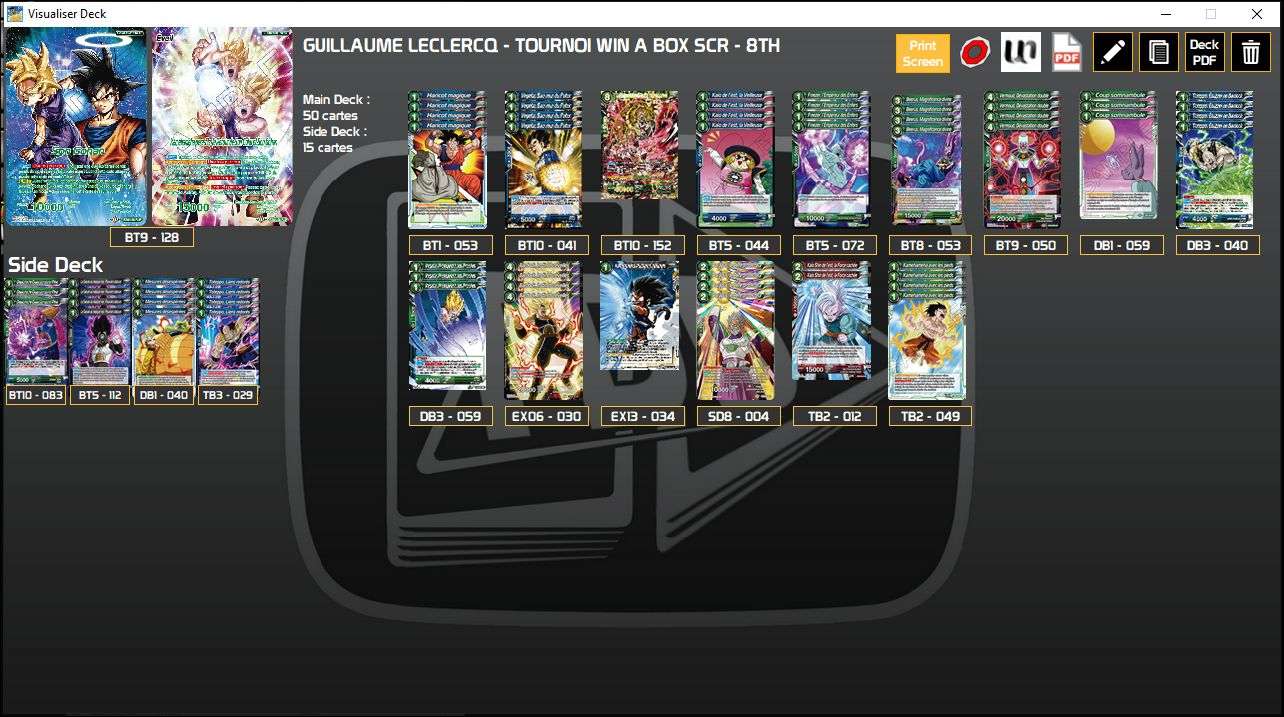 Decklist de Guillaume Leclercq